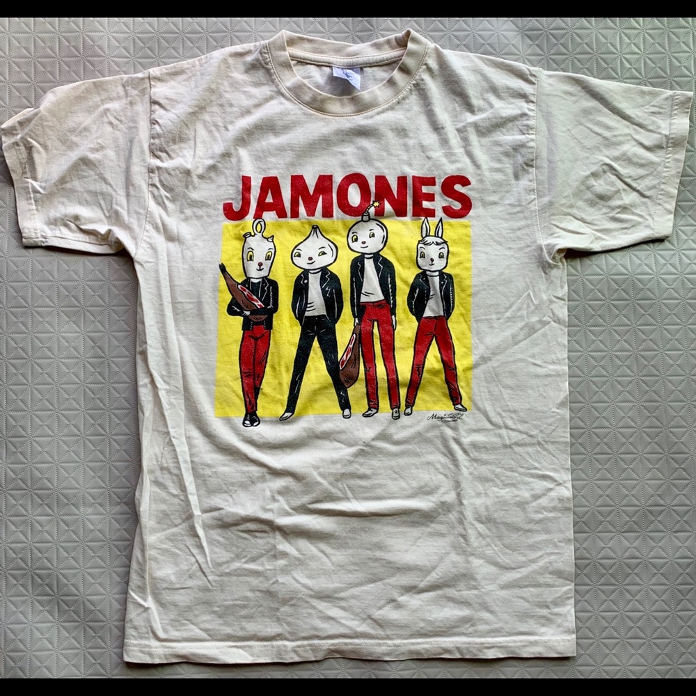 From Barcelona Spain JAMONES (Ramones) Band Tee